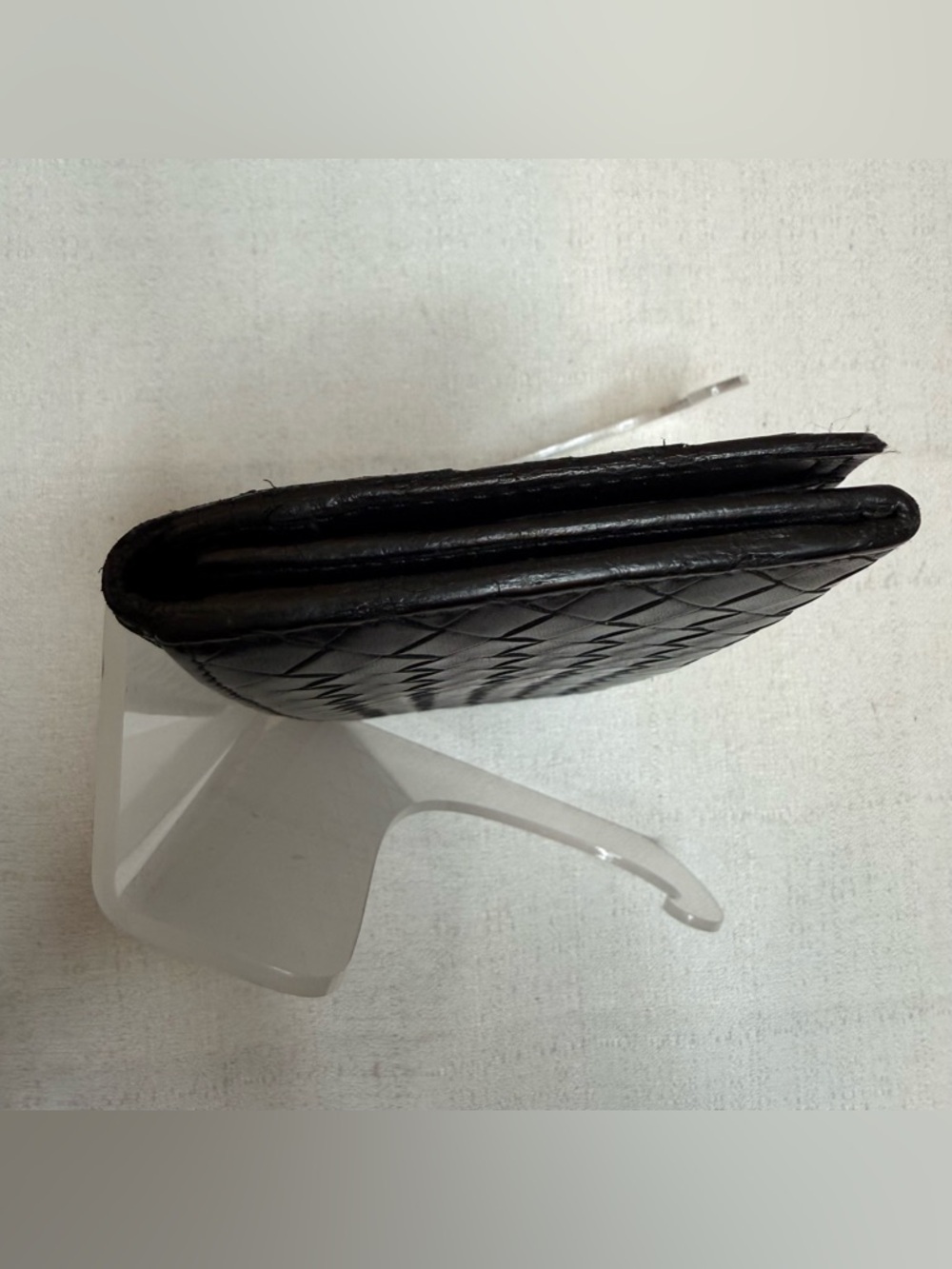 Bottega Veneta Black Intrecciato Leather Long Wallet Bi-Fold Made in Italy - Picture 9 of 14
